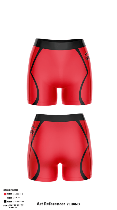Colon High School Volleyball 83920382 Women's Compression Shorts - 2