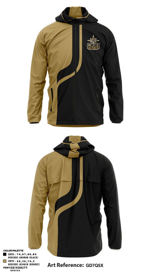 Windbreaker, C.A.N.I Athletics Track & Field, Track & Field, Teamtime, Team time, sublimation, custom sports apparel, team uniforms, spirit wear, spiritwear, sports uniforms, custom shirts, team store, custom team store, fundraiser sports, apparel fundraiser