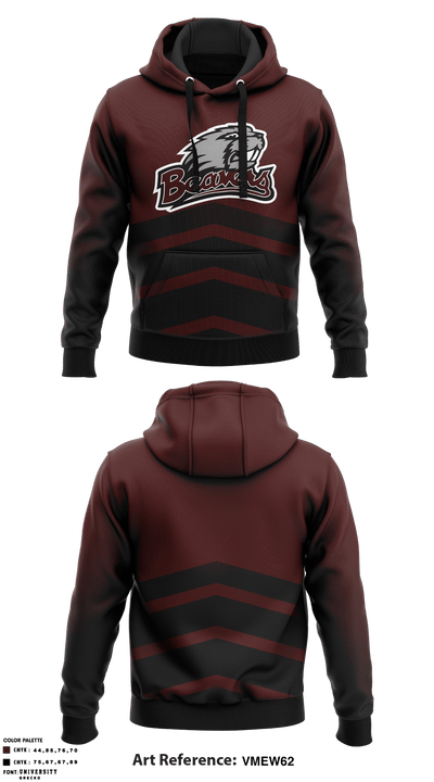 Bluefield High School Volleyball 45462865 Hoodie - 1