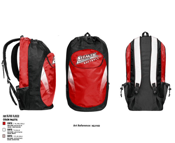 Gear Bag, Stealth Softball Org, Softball, Teamtime, Team time, sublimation, custom sports apparel, team uniforms, spirit wear, spiritwear, sports uniforms, custom shirts, team store, custom team store, fundraiser sports, apparel fundraiser