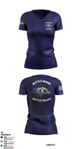USS NEVADA SSBN 733 65073503 Women's Short Sleeve V-neck Shirt - 2