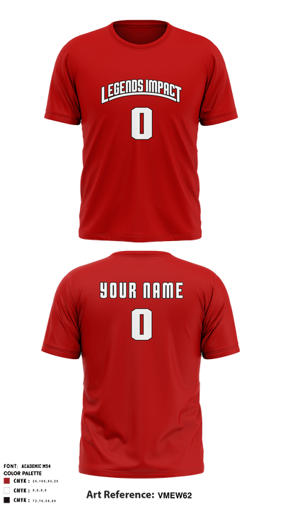 Legends Impact 35064941 Short Sleeve Performance Shirt - 1
