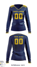 Eagle's Landing High School Women's Volleyball 18232717 Women's Long Sleeve V-neck Shirt - 1