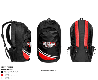 Gear Bag, Woodlawn Warriors, Men's Lacrosse, Teamtime, Team time, sublimation, custom sports apparel, team uniforms, spirit wear, spiritwear, sports uniforms, custom shirts, team store, custom team store, fundraiser sports, apparel fundraiser