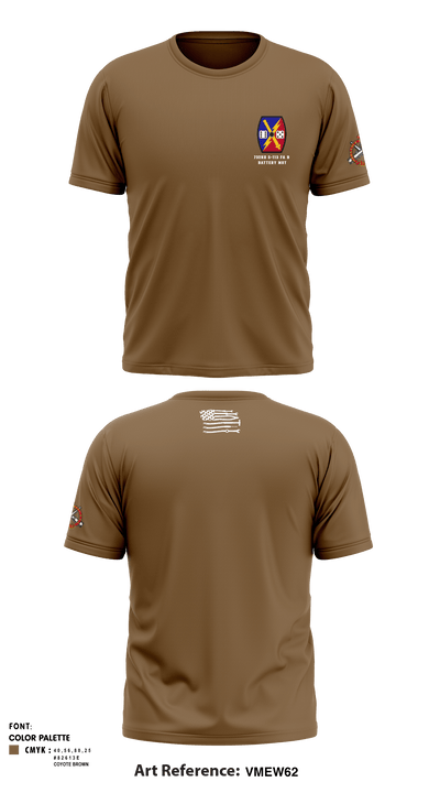 732nd 5-113 FA B Battery MST 32586905 Short Sleeve Performance Shirt - 2