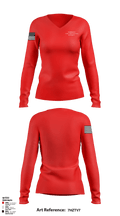 Bismarck fire protection district 89922865 Women's Long Sleeve V-neck Shirt - 1