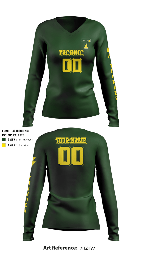 Women's Long Sleeve Vneck Shirt, Taconic High School Volleyball, Women's Volleyball, Teamtime, Team time, sublimation, custom sports apparel, team uniforms, spirit wear, spiritwear, sports uniforms, custom shirts, team store, custom team store, fundraiser sports, apparel fundraiser