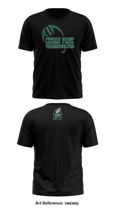 Cedar Park Timberwolves 13556335 Short Sleeve Performance Shirt - 10