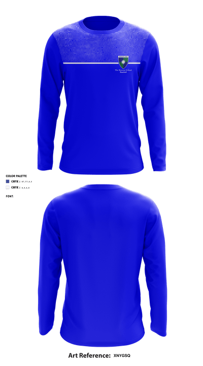 The Beacon School Baseball 68074261 Long Sleeve Performance Shirt - 1