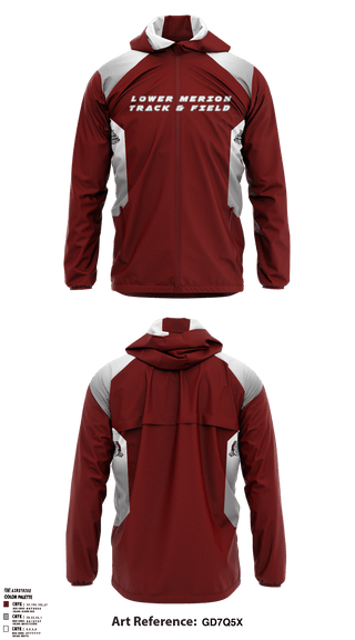 Windbreaker, Lower Merion High School Track, Track & Field, Teamtime, Team time, sublimation, custom sports apparel, team uniforms, spirit wear, spiritwear, sports uniforms, custom shirts, team store, custom team store, fundraiser sports, apparel fundraiser