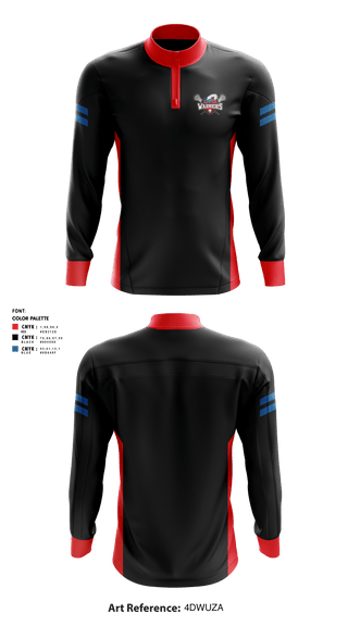 Quarter Zip Jacket, Santa Cruz Warriors Lacrosse, Men's Lacrosse, Teamtime, Team time, sublimation, custom sports apparel, team uniforms, spirit wear, spiritwear, sports uniforms, custom shirts, team store, custom team store, fundraiser sports, apparel fundraiser