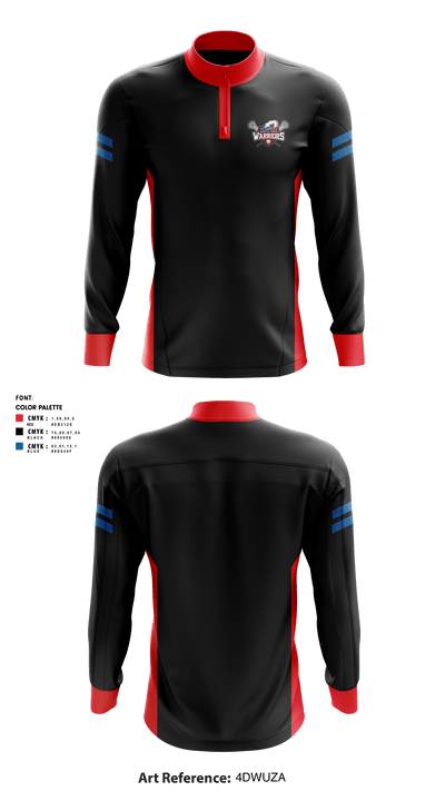 Santa Cruz Warriors Lacrosse 37057735 Quarter Zip Jacket - 2