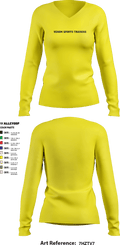 Venom Sports Training 59845358 Women's Long Sleeve V-neck Shirt - 6