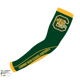 Arm Sleeve, Conway High School Football, Football, Teamtime, Team time, sublimation, custom sports apparel, team uniforms, spirit wear, spiritwear, sports uniforms, custom shirts, team store, custom team store, fundraiser sports, apparel fundraiser