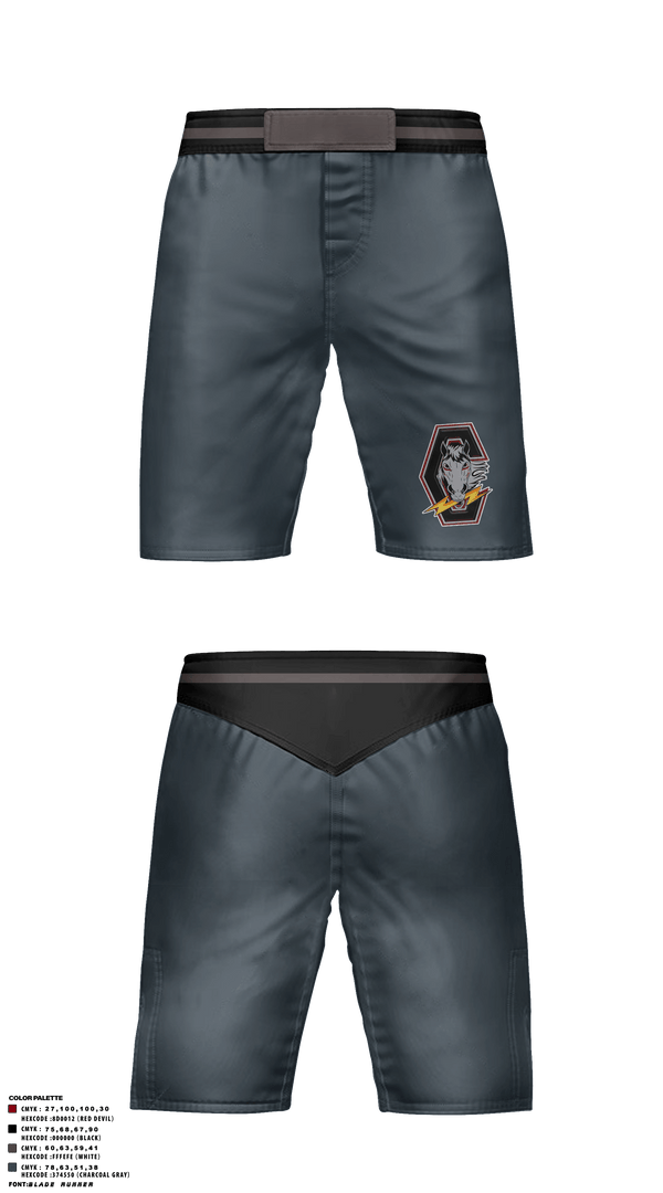 Fight Shorts, Chancellor Chargers, Wrestling, Teamtime, Team time, sublimation, custom sports apparel, team uniforms, spirit wear, spiritwear, sports uniforms, custom shirts, team store, custom team store, fundraiser sports, apparel fundraiser