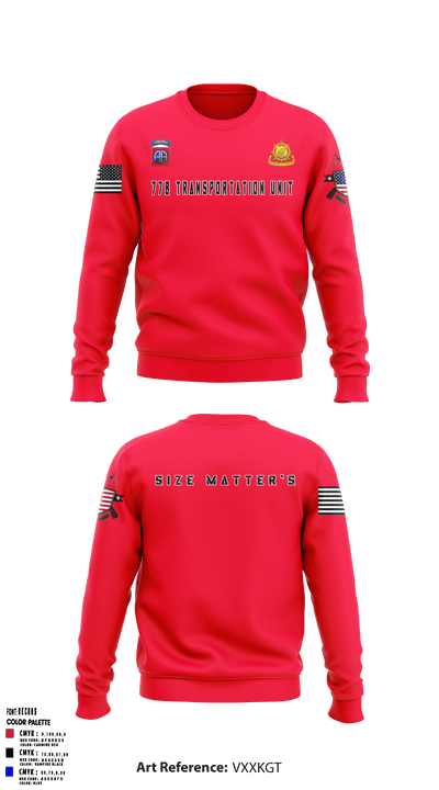 778 Transportation Unit 3818155 Crew Neck Sweatshirt - 1