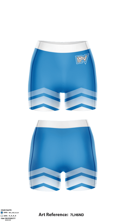 Illinois Performance Volleyball 65801807 Women's Compression Shorts - 1