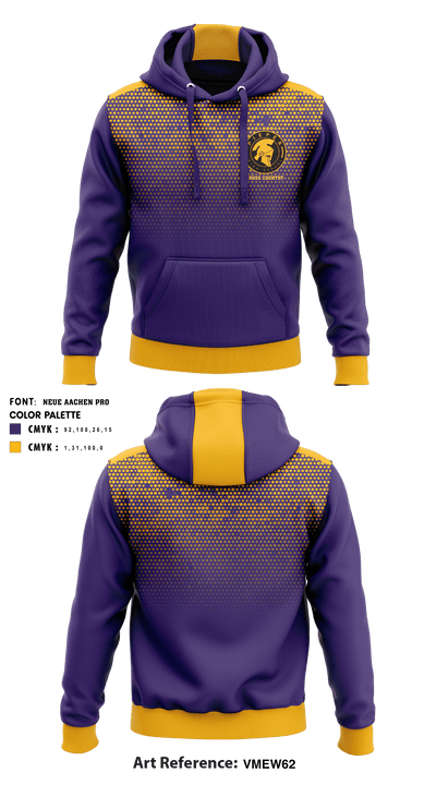 Pieper High School Cross Country 70107216 Hoodie - 2