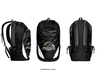 Gear Bag, Jackson Hole High School Soccer, Women's Soccer, Teamtime, Team time, sublimation, custom sports apparel, team uniforms, spirit wear, spiritwear, sports uniforms, custom shirts, team store, custom team store, fundraiser sports, apparel fundraiser