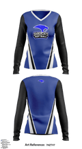 Sabercats 82688873 Women's Long Sleeve V-neck Shirt - 1
