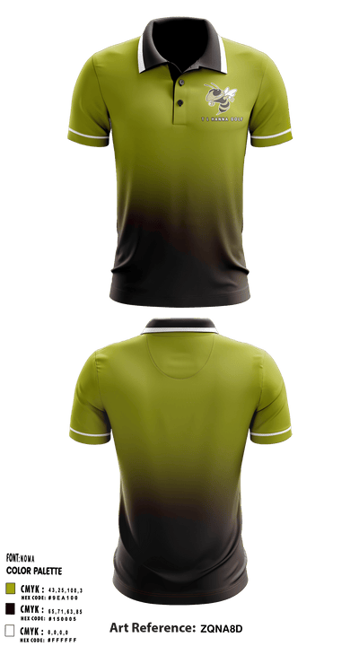T L Hanna High School Golf 48207993 Short Sleeve Performance Polo - 1