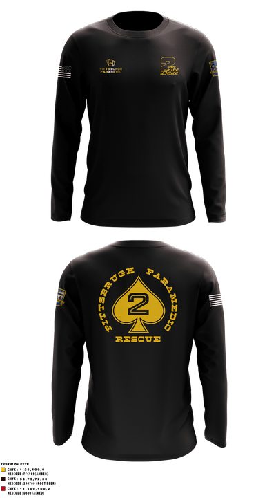 Pittsburgh EMS Medic 2 92160819 Long Sleeve Performance Shirt - 2