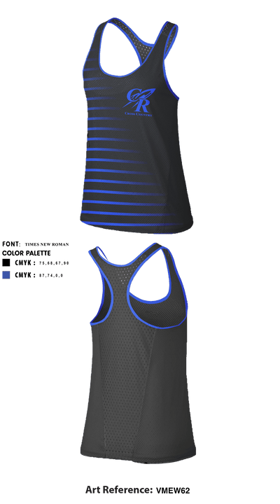 Central Cross Country 338893 Women's Track Singlet - 1