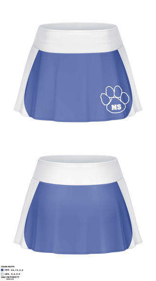 Skort, Woodbury Central Middle School Cheer, School Spirit Store, Teamtime, Team time, sublimation, custom sports apparel, team uniforms, spirit wear, spiritwear, sports uniforms, custom shirts, team store, custom team store, fundraiser sports, apparel fundraiser