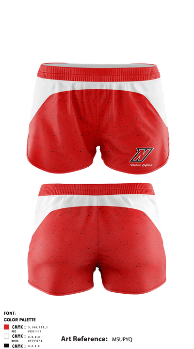 Neptune High School Softball 61009440 Women's Shorts - 1