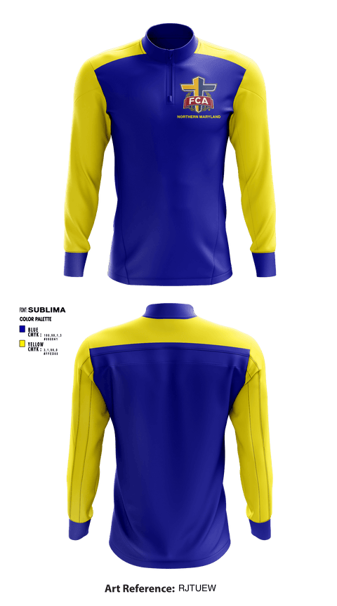 Quarter Zip Jacket, Northern Maryland FCA, Spirit Store, Teamtime, Team time, sublimation, custom sports apparel, team uniforms, spirit wear, spiritwear, sports uniforms, custom shirts, team store, custom team store, fundraiser sports, apparel fundraiser