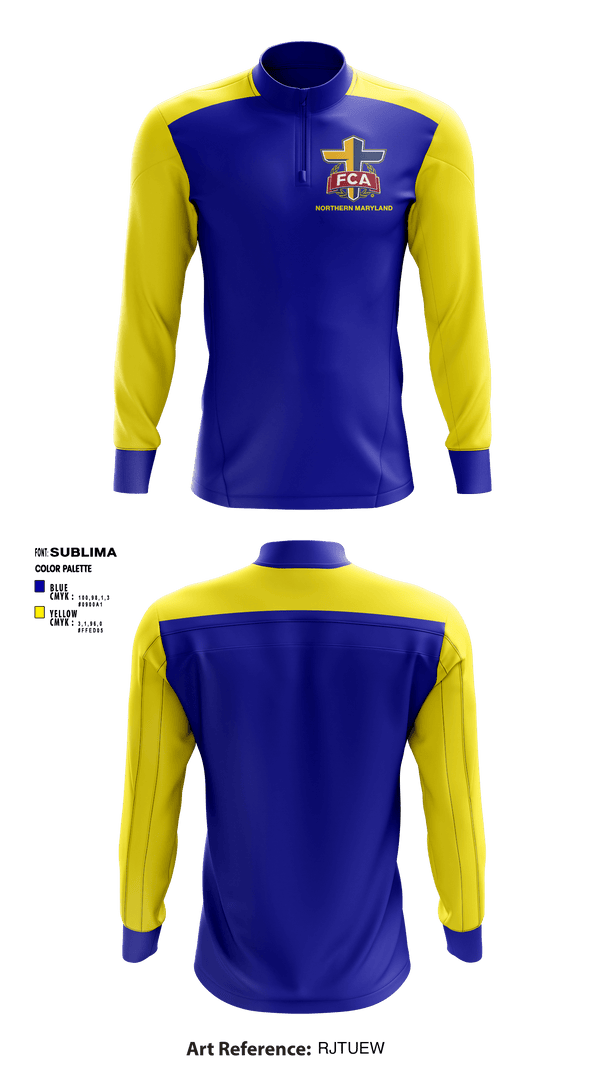 Quarter Zip Jacket, Northern Maryland FCA, Spirit Store, Teamtime, Team time, sublimation, custom sports apparel, team uniforms, spirit wear, spiritwear, sports uniforms, custom shirts, team store, custom team store, fundraiser sports, apparel fundraiser