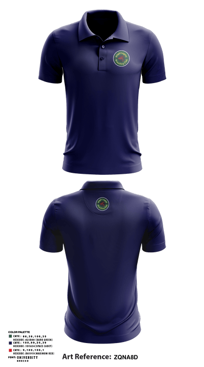 Amphi Legacy Wrestling Club 71655946 Short Sleeve Performance Polo - 4