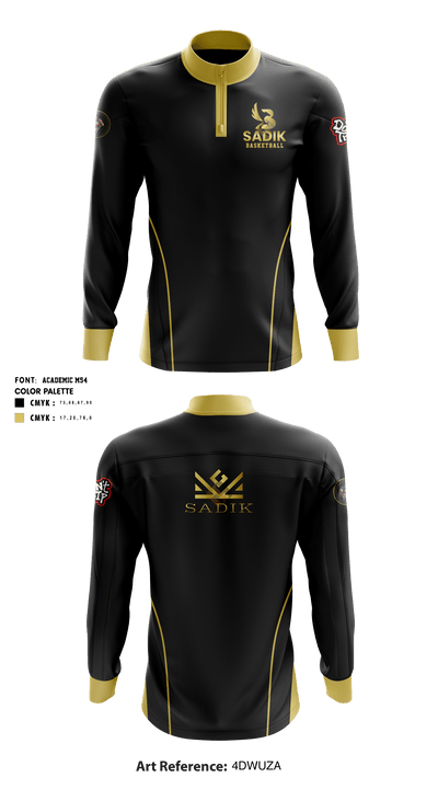 TeamSadik 72066858 Quarter Zip Jacket - 1