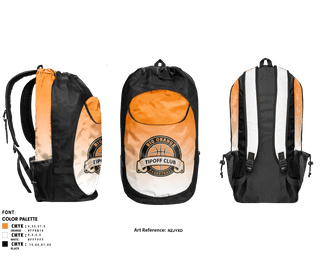 Gear Bag, Big Orange Tipoff Club, Men's Basketball, Teamtime, Team time, sublimation, custom sports apparel, team uniforms, spirit wear, spiritwear, sports uniforms, custom shirts, team store, custom team store, fundraiser sports, apparel fundraiser