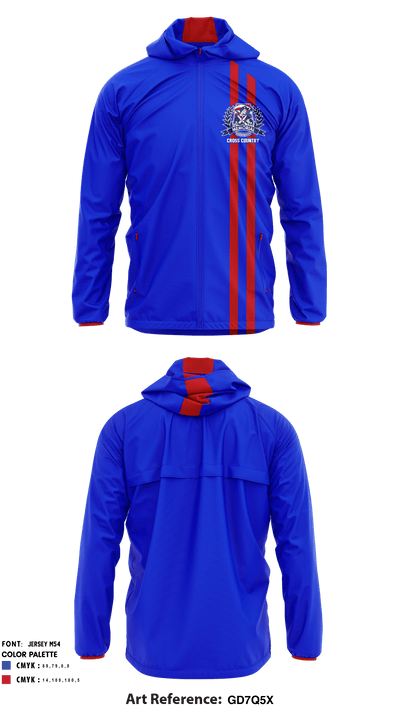 Memorial High School Cross Country 48374430 Windbreaker - 1