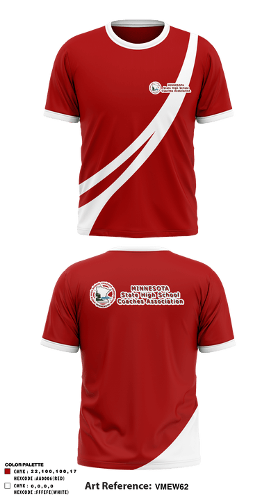 Minnesota State High School Coaches Association 55336884 Short Sleeve Performance Shirt - 1