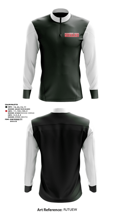 Team GoHard 28367876 Quarter Zip Jacket - 1