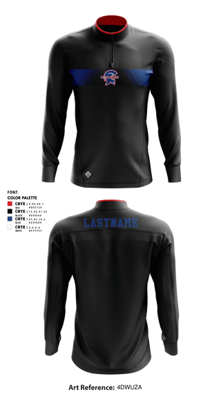 Quarter Zip Jacket, Centaurus HS Warriors Boys Volleyball, Men's Volleyball, Teamtime, Team time, sublimation, custom sports apparel, team uniforms, spirit wear, spiritwear, sports uniforms, custom shirts, team store, custom team store, fundraiser sports, apparel fundraiser