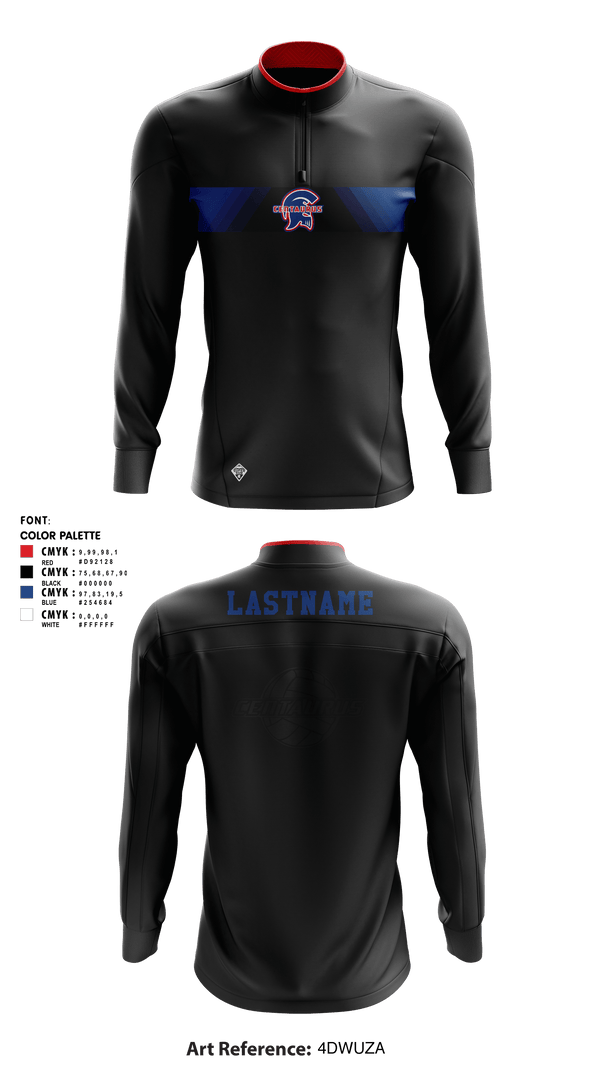 Quarter Zip Jacket, Centaurus HS Warriors Boys Volleyball, Men's Volleyball, Teamtime, Team time, sublimation, custom sports apparel, team uniforms, spirit wear, spiritwear, sports uniforms, custom shirts, team store, custom team store, fundraiser sports, apparel fundraiser