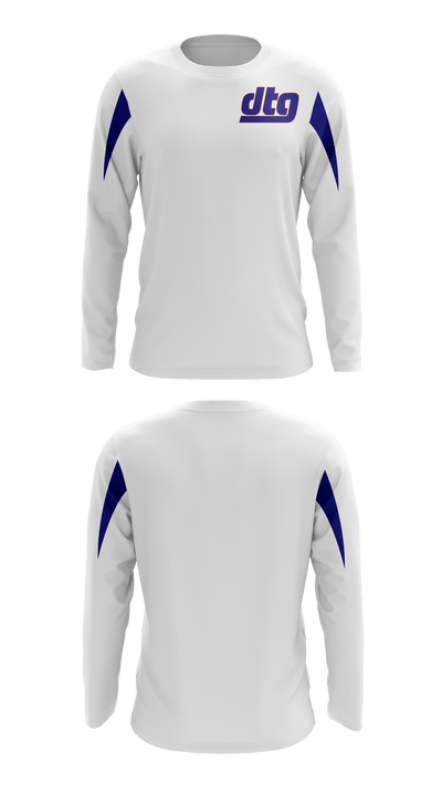 Downtown Giants Youth Football 68980247 Long Sleeve Performance Shirt - 4
