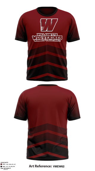 Short Sleeve Performance Shirt, Willamette Wolverines, Women's Volleyball, Teamtime, Team time, sublimation, custom sports apparel, team uniforms, spirit wear, spiritwear, sports uniforms, custom shirts, team store, custom team store, fundraiser sports, apparel fundraiser