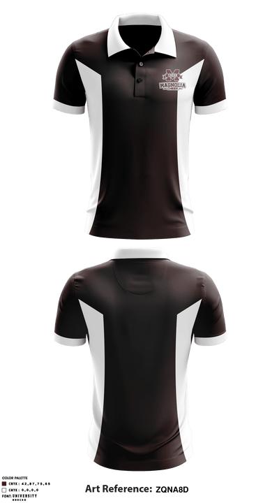 Magnolia High School Cheer 33058931 Short Sleeve Performance Polo - 1