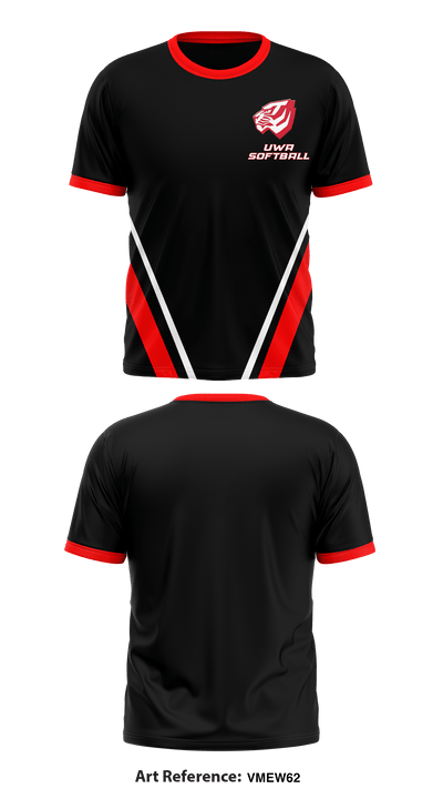 UWA Softball 54974141 Short Sleeve Performance Shirt - 1