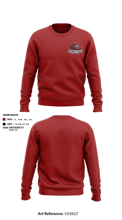 Las Positas College Basketball 10534739 Crew Neck Sweatshirt - 2