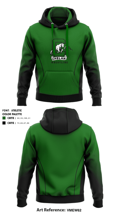 Chelan High School Wrestling 55494702 Hoodie - 1