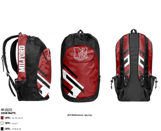 Gear Bag, Milford High School Dance, School Spirit Store, Teamtime, Team time, sublimation, custom sports apparel, team uniforms, spirit wear, spiritwear, sports uniforms, custom shirts, team store, custom team store, fundraiser sports, apparel fundraiser