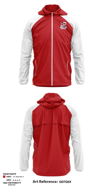 Earlham Soccer Club 98253358 Windbreaker - 1