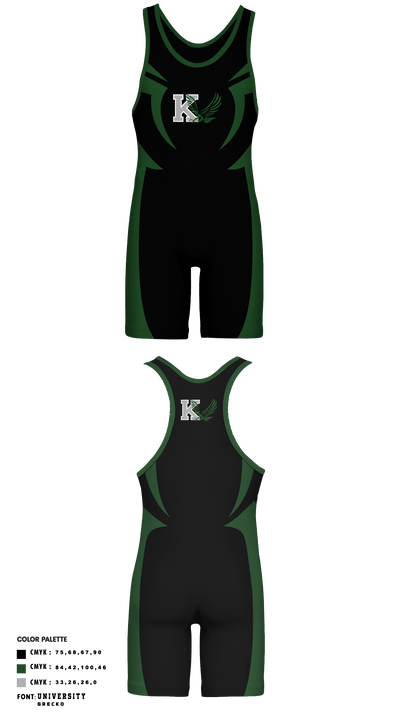 Klahowya High School Wrestling 8784510 Wrestling Singlet - 1