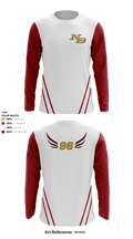 Ninety Six high school track and field 9377994 Long Sleeve Performance Shirt - 8