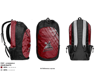 Gear Bag, Alamosa High School Gymnastics, School Spirit Store, Teamtime, Team time, sublimation, custom sports apparel, team uniforms, spirit wear, spiritwear, sports uniforms, custom shirts, team store, custom team store, fundraiser sports, apparel fundraiser